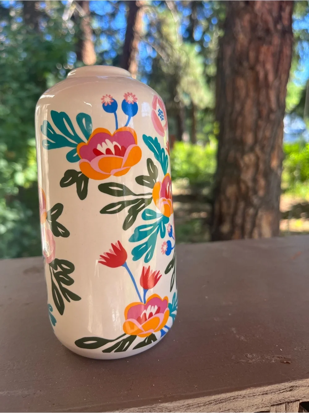 Colorful Floral Vase Nordic Scandi Style Design Narrow Mouth 6